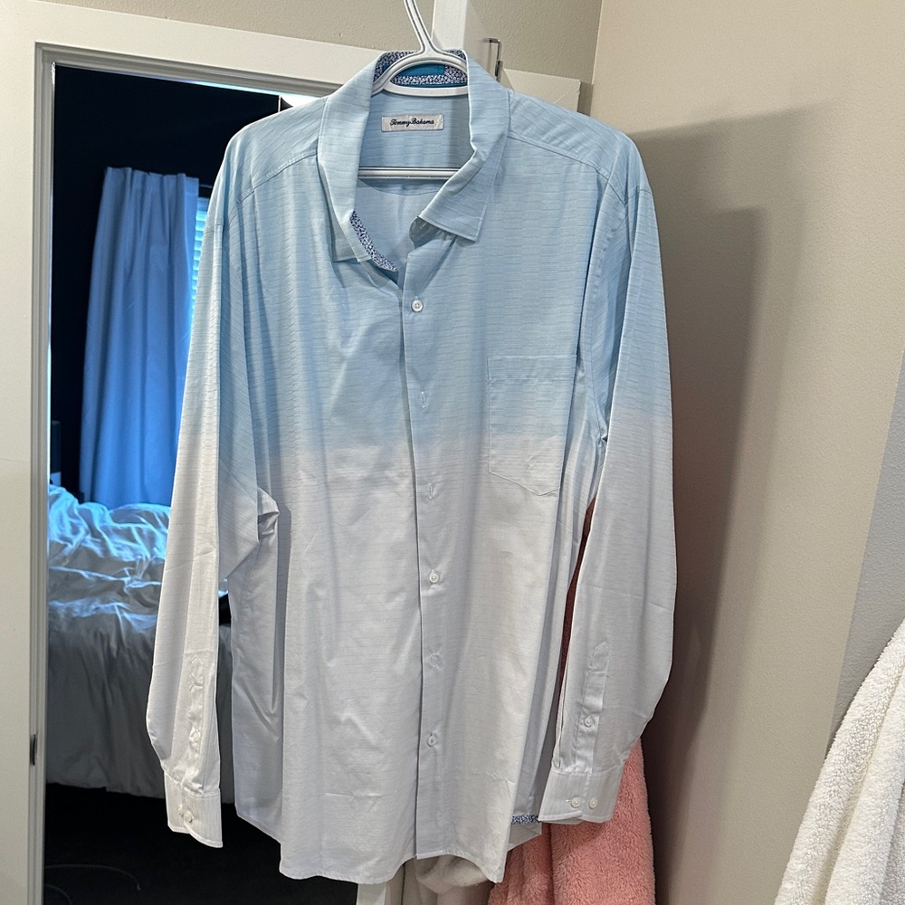 Tommy Bahama Sky Blue Men's Casual Shirt